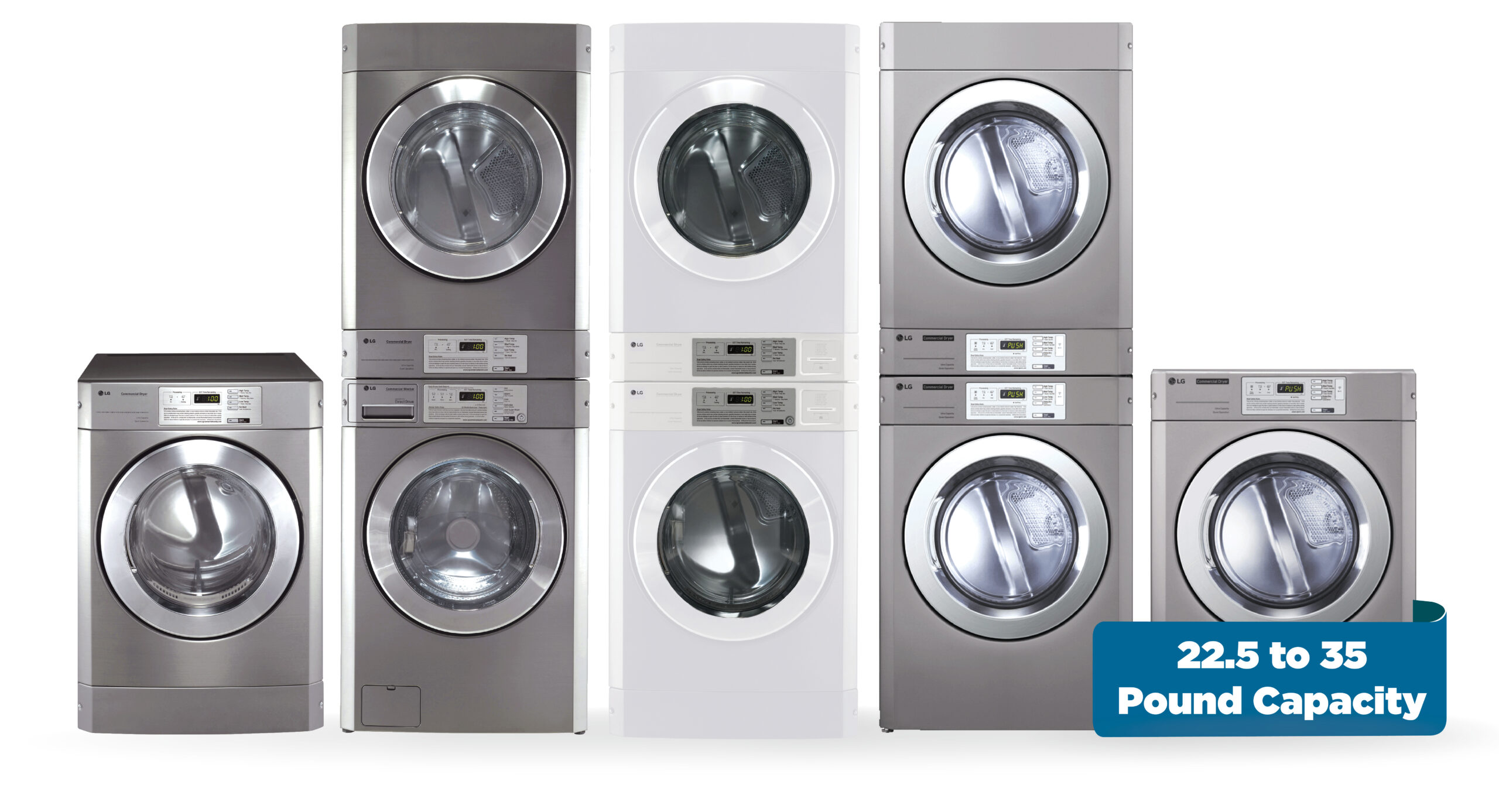 LG Dryer Line Up With Capacity2